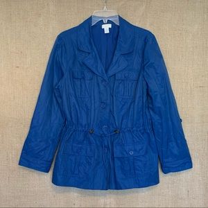 CHICO’S Lightweight Jacket Spring Summer Blue Coat Chico’s 2 / Large / 12